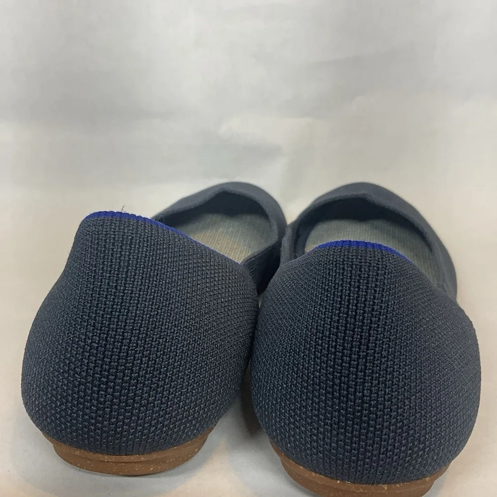 ROTHY'S Classic Smoke Blue Round Toe Ballet Flats US 9,5 Worn Once